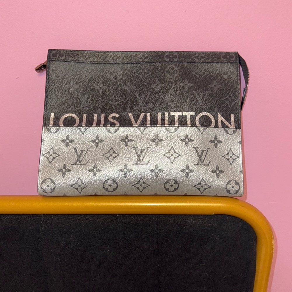 Louis Vuitton Monogram Clutch/Pouch - Black and Gray - Picture 1 of 8